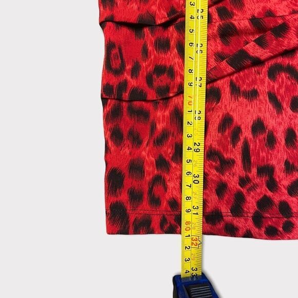 red Leopard Cocktail Dress - Picture 4 of 5